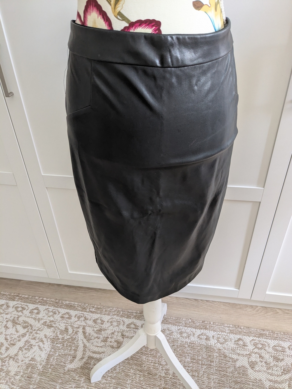 Dynamite Black Pleather Pencil Skirt